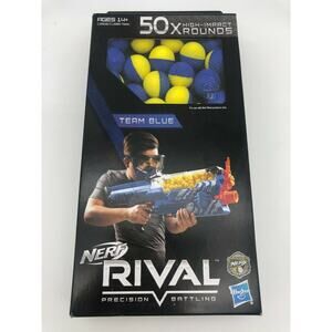 Nerf Rival 50 High Impact Rounds Team Blue New